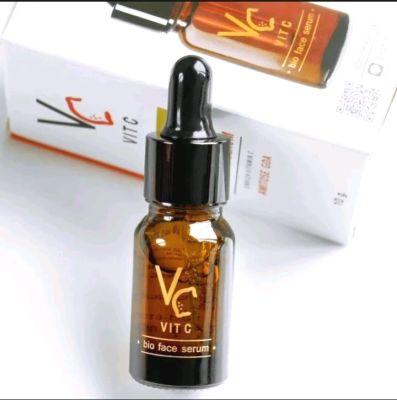 [ถูก/แท้ ]VC vit C bio face serum เซรัม วิตซี น้องฉัตร  (1 ขวด) 10 .มล