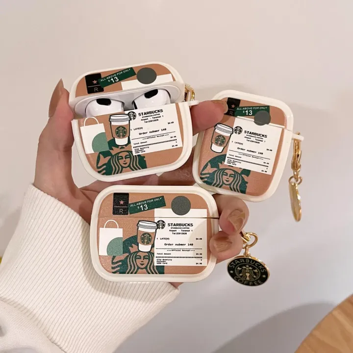 Silicone Airpods 1 / 2 / 3 / Pro Case Starbucks Coffee Logo / Casing