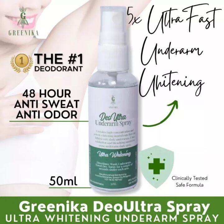Deo Ultra Whitening Underarm Spray by Greenika Lazada PH