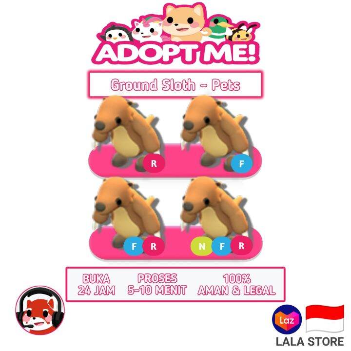 Adopt Me - Ground Sloth - Roblox | Lazada Indonesia