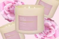 เทียนใหญ่ BATH &amp; BODY WORKS candle 3 wick Rose + Lychee ขนาด 411 g.