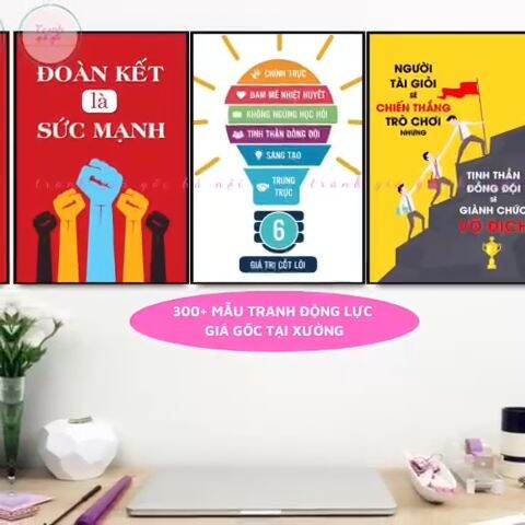 300 ++ Mẫu] Tranh Slogan Canvas Treo Công Ty Phòng Sale Bất Động Sản [Vào  Gian