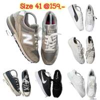 รองเท้าผ้าใบ Size 41 คุณภาพ 95-99% มือ 2 ราคา 159.- เท่านั้น ถ่ายจากสินค้าจริง