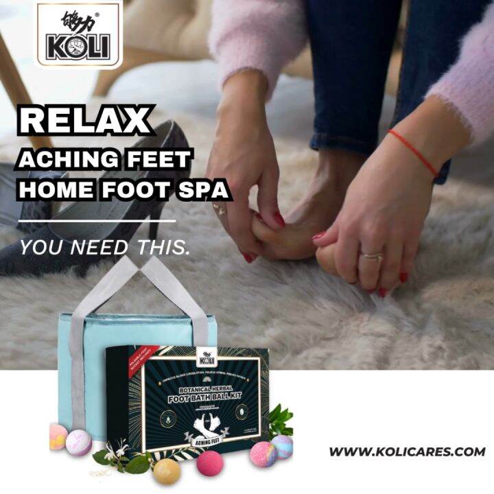 够力 KOLI Botanical Herbal Foot Bath Ball Set / Refill Pack 6s Lazada