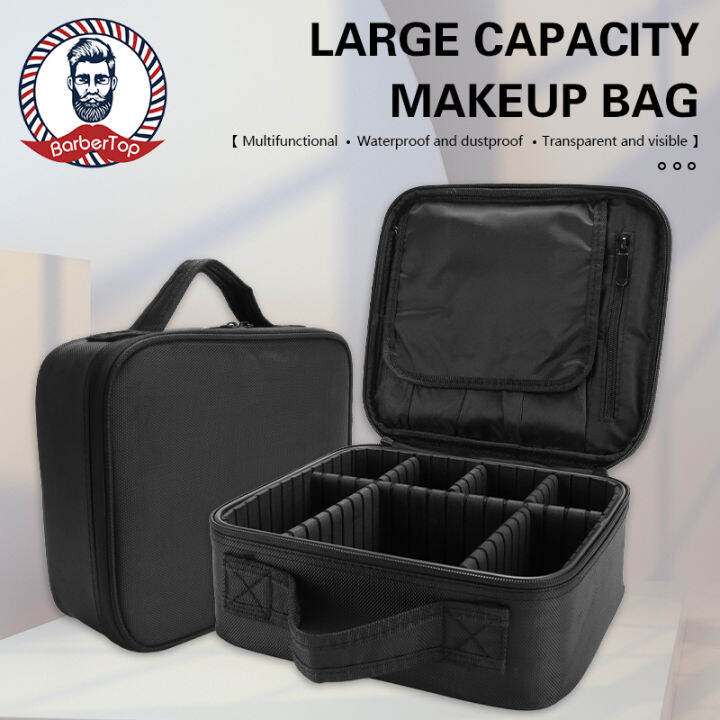 BarberTop Hairdressing Tool Case Adjustable Storage Box Multifunctional Makeup Artist Toolbox