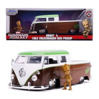 VW T1 Guardians Of The Galaxy 1963 Bus Volkswagen Figurine Groot 1:24 Jada