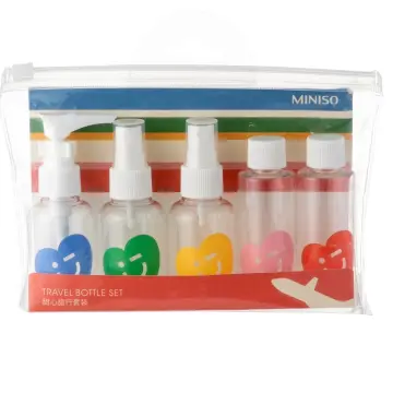 MINISO Travel Bottle Kit Set of 6,Portable Multipurpose Cosmetic Toiletries  Travel Refillable Bottles,Disney Animals Collection-Marie (Plastic) :  .in: Home & Kitchen