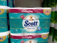 Scott สก๊อตต์ คลีนแคร์ 3XL หนานุ่ม 3ชั้น ม้วนใหญ่ที่สุด ปริมาณ 6ม้วน