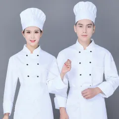 Women Chef Uniform Uniform Promotion Cotton Men Accessories Broadcloth New  Long Sleeved Autumn And Winter Kitchen…