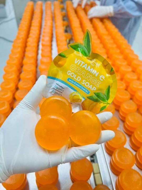 สบู่วิตซีไฮยาทองคำVITAMIN C ORANGE GOLD SOAP Lazada.co.th