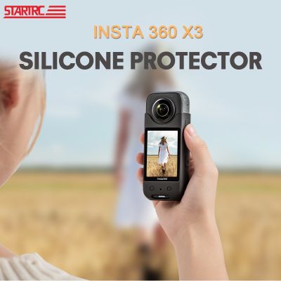STARTRC Silicone Protective Case for Insta360 One X3 Camera Acessories Soft Sleeve Drop-proof Dust-proof Protector Cover