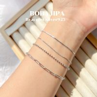 Bracelet_silver925_minimal style สร้อยข้อมือเงินS925 แบบเรียบแต่หรู