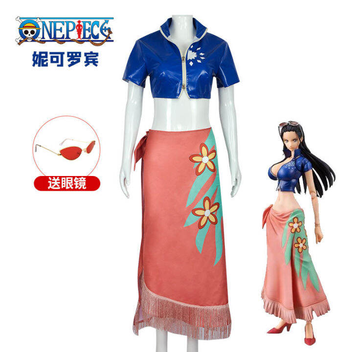 Halloween One Piece Nico Robin Cos Costume One Piece Sea King Cosplay ...