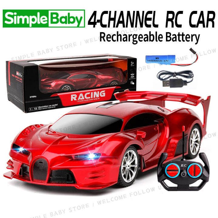 Children Handle Remote Control Sports Car Rechargeable Highspeed Drift