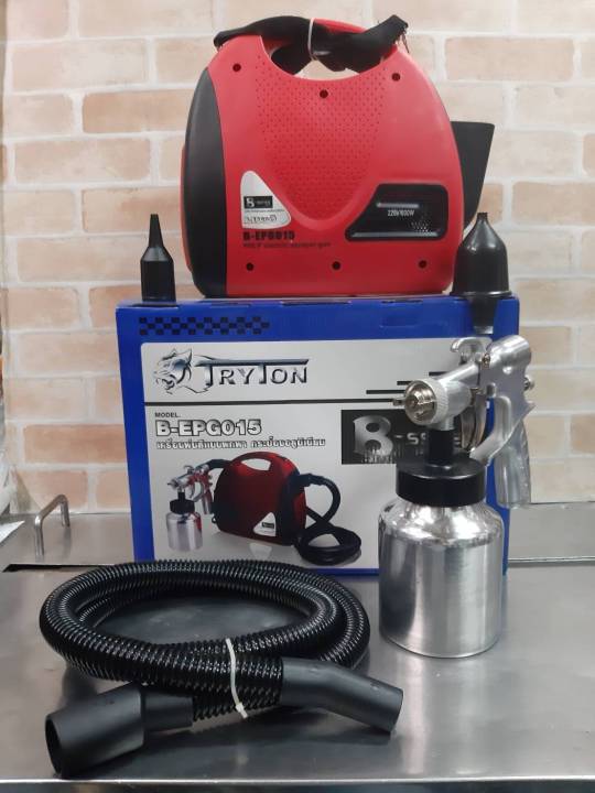 tryton-เครื่องพ่นสีพกพาระบบไฟฟ้า-กาอลูมิเนียม-600w-tryton-รุ่น-b-epg015-สีแดง