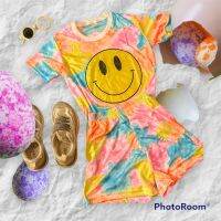 Smile Summer set ชุดเซตมัดย้อมเด็ก (เสื้อ+กางเกง)