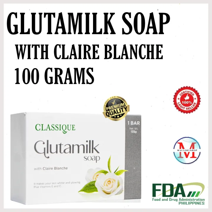 GLUTAMILK SOAP /Moisturizing Soap/Lighten Skin/1bar/100g per bar 100
