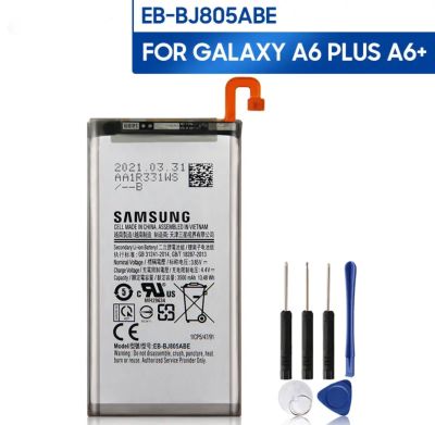 เปลี่ยนแบตเตอรี่EB-BJ805ABEสำหรับSamsung Galaxy A6 Plus A6 + A605 J6 + J805แบตเตอรี่