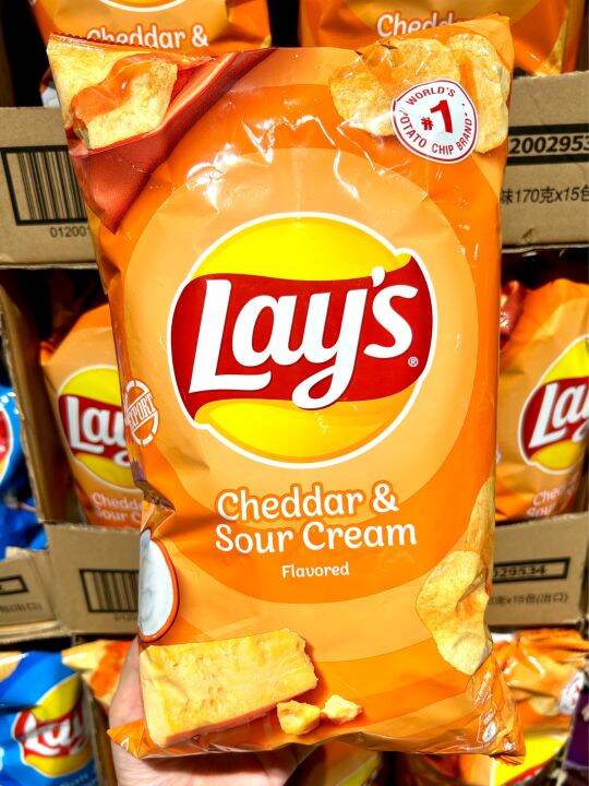 Lay's Cheddar and Sour Cream Potato Chips 219.7g Lazada PH