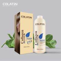 ครีมยืดผม โคลาติน เพิร์ม 3อิน1 ขั้นตอนเดียว Colatin Natural Care Perm 3in1 (Collaen&amp;Keratin) 1000 ML.