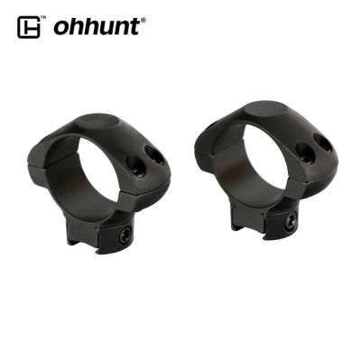 ohhunt แหวนเหล็กคุณภาพสูง ขาต่ำ รัดท่อ 25.4 mm Rings 11mm Dovetail Rail Tactical Steel Scope Mount