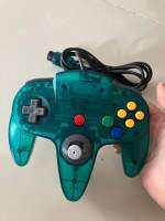 Classic Nintendo Controller 64 N64 Clear Blue Usb Wired Pc Game Pad จอยสติ๊ก