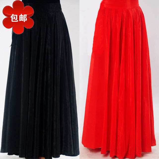 6 M Big Hemline Skirt Dancing Long Skirt Skirt Red Xinjiang Dance