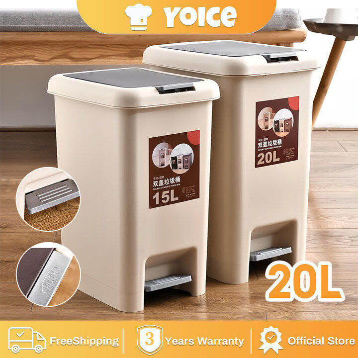 1.8 Gallon Small Trash Can Wastebasket Recycling Bin Slim Profile For Compact Spaces Bathroom Office Bedroom Kitchen 1 8 Gallon Black