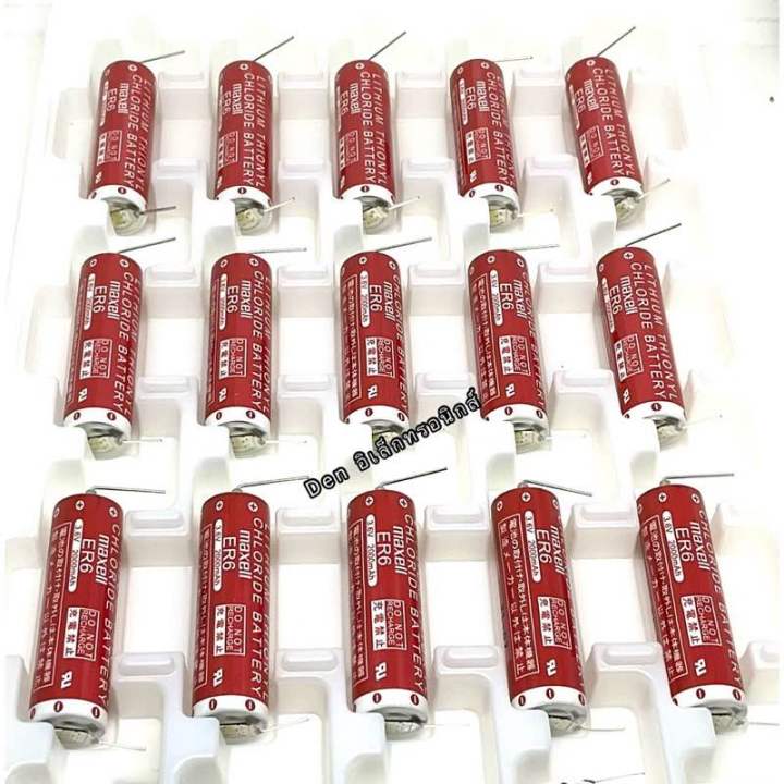 แบตเตอรี่-ของแท้-er6-3-6v-maxell-2000mah-ขาลงปริ้น-สินค้าพร้อมส่ง-มีของพร้อมส่งใน