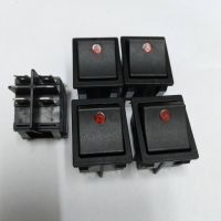 สวิทช์ไฟจุดสีแดง 220VAC เปิด-ปิด 4ขายี่ห้อZX(ไต้หวั่น)เกรดอย่างดี(แพ็ค10ตัว)สวทช์เพาเวอร์ZXเกรดอย่างดี 16A 250VAC, 20A 125VAC มีไฟจุดแดง Switch 16A, 20A