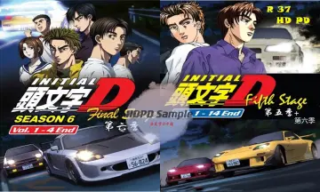 DVD Anime Initial D Stage 1 - 6 Final Stage 3extra & Battle Stage 3 Movie  for sale online