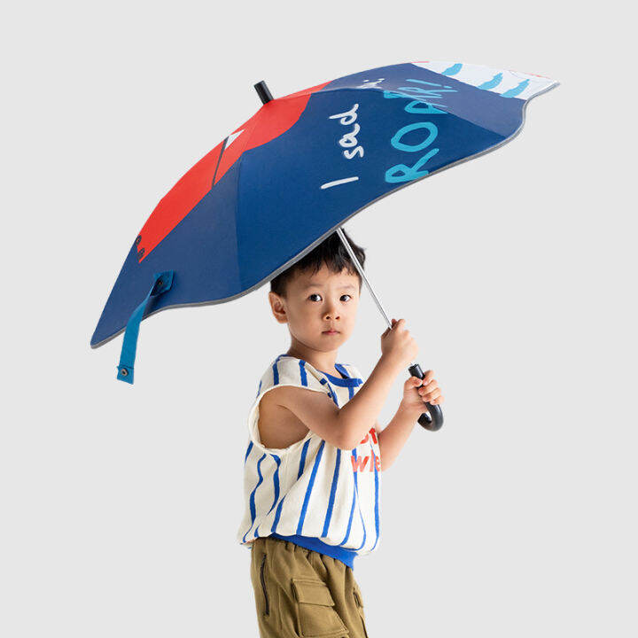 Children's Rounded Corner Umbrella Primary School Kindergarten Anti