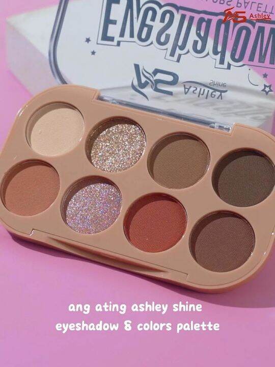 Ashley Shine Eyeshadow palette 8 colors Eye shadow Make up AS3082