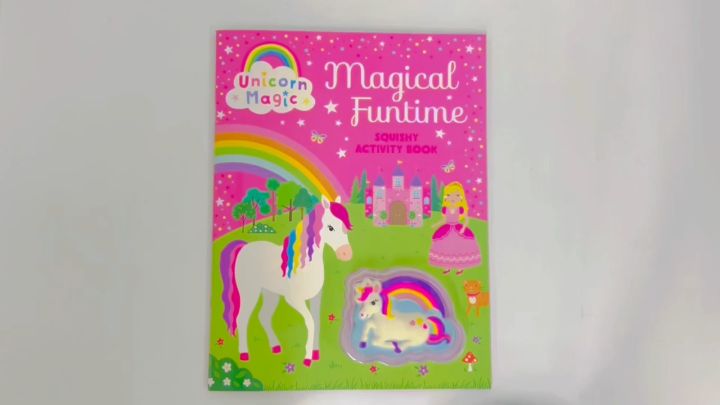 Unicorn Magic Squishy & Activity Book For Kids Magical Funtime With ...