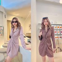 ✨Burberry twist dress ชุดเดรสทวิสเอว ผ้าพิมพ์ลาย