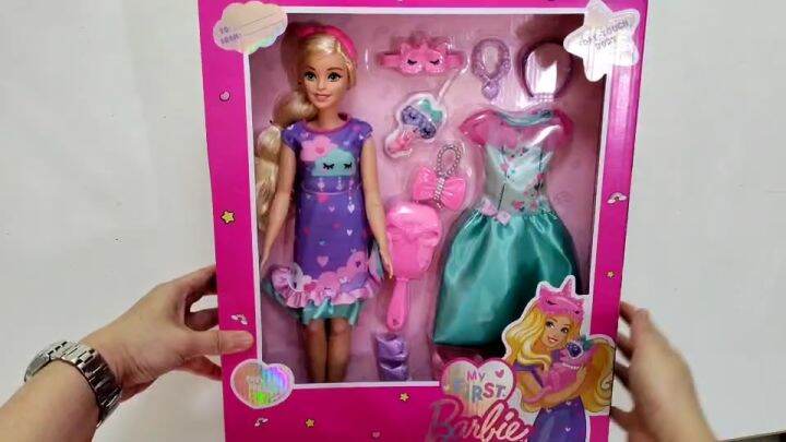 Barbie My First Barbie Deluxe Doll, Blonde บาร์บี้ ตุ๊กตามายเฟิร์ส บาร์ ...