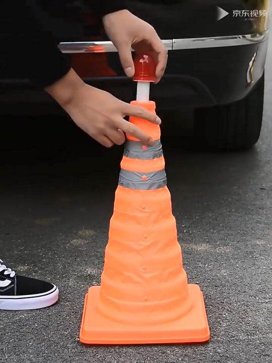 Portable Safety Cone Emergency Car Stop Cone Flexible Collapsible Multi