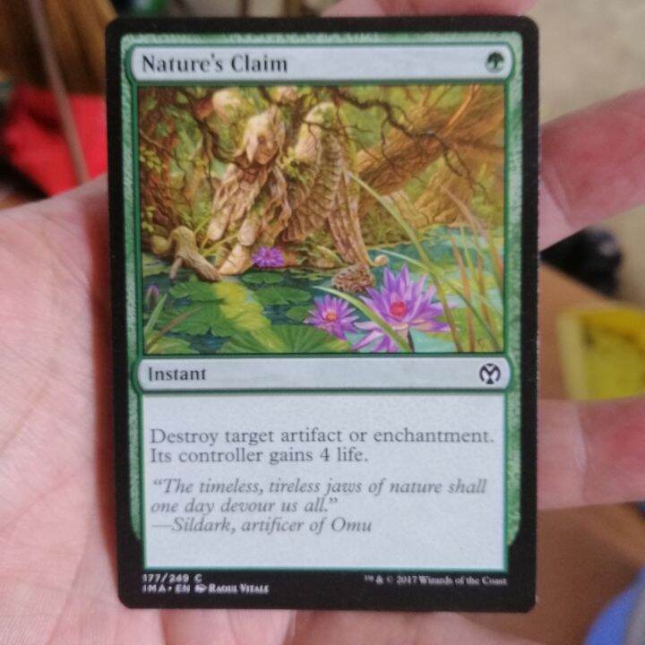 1 light play Nature's Claim IMA MTG card magic commander EDH pauper ...