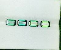 ทัวร์มาลีนธรรมชาติสีเขียว 2.18cts 4 ชิ้น 6x4mm 2.18cts natural green tourmaline 4 pieces 6x4mm