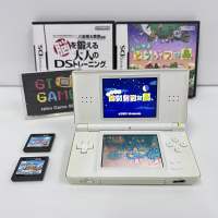 NINTENDO DS lite Crystal White ?  Menu Eng. ? USG-001 (2006) 90%