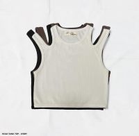 Hole tank top - ivory