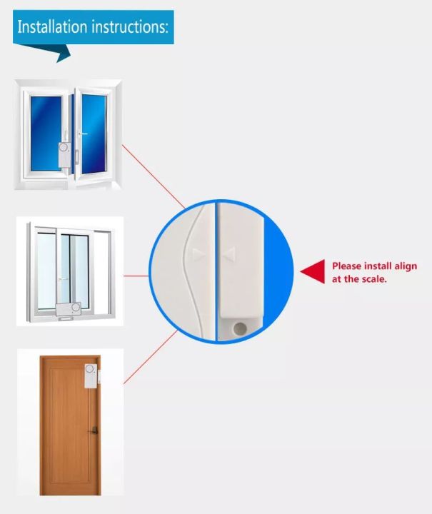 เซ็นเซอร์ประตูหน้าต่าง-สัญญาณเตือนภัยบ้าน-home-secuirity-alarm-system-wireless-door-window