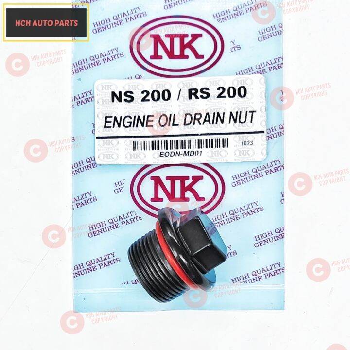 ENGINE OIL DRAIN NUT CAP + ORING BAJAJ/ MODENAS PULSAR NS 200 / RS