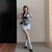 Lin Hot Girls Fashion เดรสสายเดี่ยวผู้หญิงเดรสแฟชั่นผญสไตล์เซ็กซี่