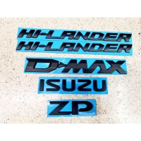 โลโก้ hilander isuzu dmax zp สีดำ ยกชุด 5 ชิ้น ของรุ่น 2020