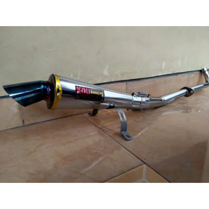 knalpot kou crum putih supra smash shogun gren vega jupiter dll