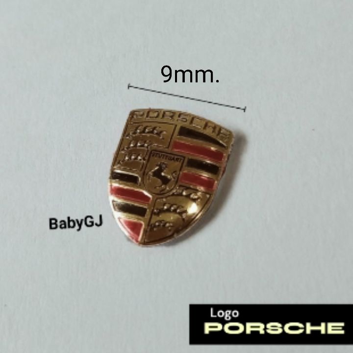 logo-porsche-โลโก้-ปอร์เช่-พอร์ช-โลโก้ติดกุญแจรถ-อลูมิเนียม-ขนาด-9mm