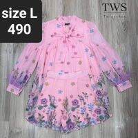 ชุดเชต 2 ชิ้นผ้าชีฟอง Tag : Twin shop Size L