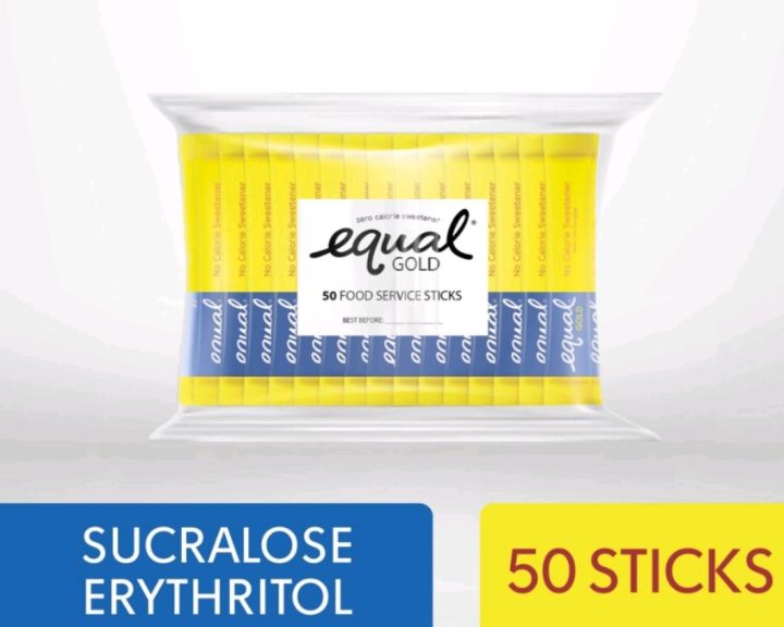 Equal Gold Zero Calorie Sweetener Sticks Available Pack Sizes 50 Sticks Lazada Ph 8703