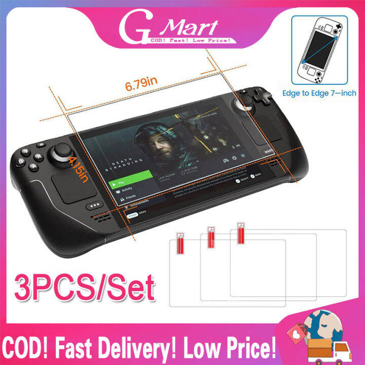 ⭐【LazTop Seller】3PCS Tempered Glass for Valve Steam Deck Game Console
